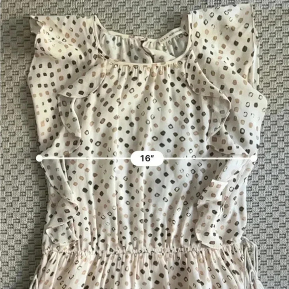 Ulla Johnson 100% Silk Dorothea Midi Dress - Safari Shibori Print - Size 4 - Picture 14 of 16